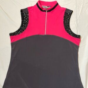 Sleeveless Ladies Golf Shirt Size S